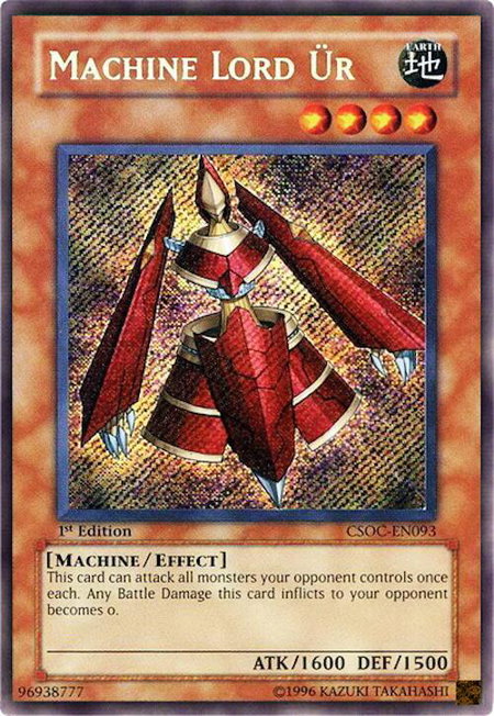 Machine Lord Ur trading card from Crossroads of Chaos Machine Lord Ur - Crossroads of Chaos YuGiOh trading card