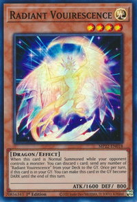 Radiant Vouirescence - 2022 Tin of the Pharaoh's Gods (MP22) #MP22-EN018 - Super Rare YuGiOh Trading Card