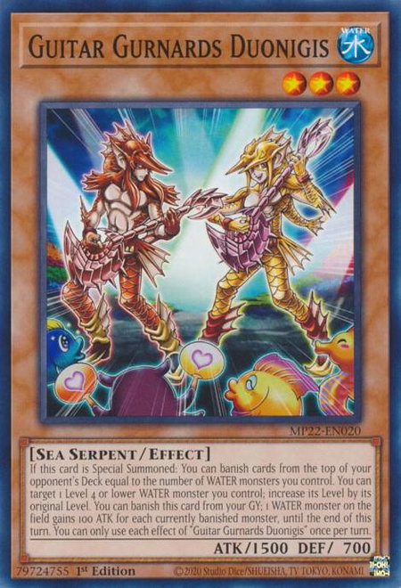 Guitar Gurnards Duonigis - 2022 Tin of the Pharaoh's Gods YuGiOh trading card