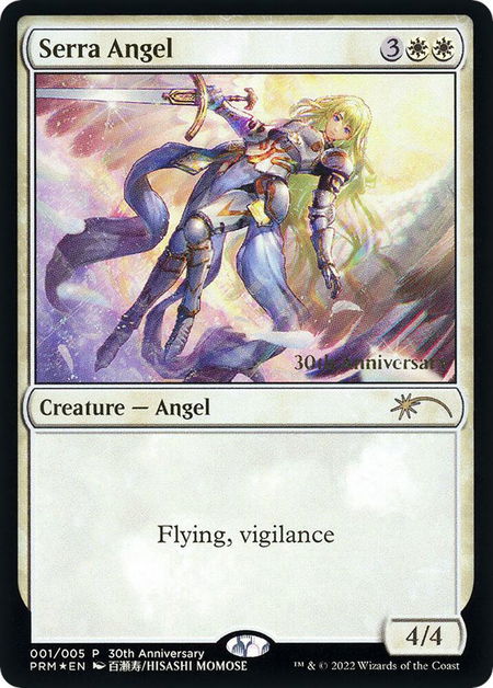 Serra Angel (001) - 30th Anniversary Promos Magic: The Gathering trading card