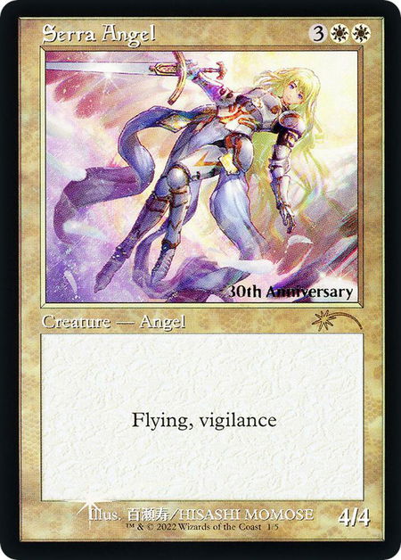 Serra Angel (Retro Frame) - 30th Anniversary Promos Magic: The Gathering trading card