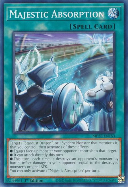 Majestic Absorption - 2022 Tin of the Pharaoh's Gods YuGiOh trading card