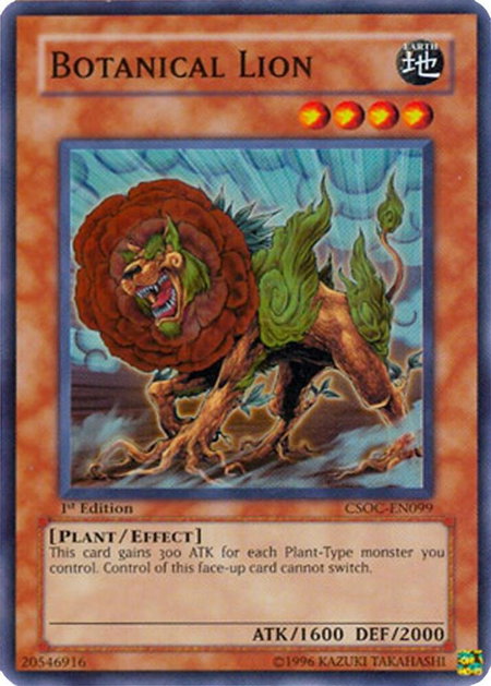 Botanical Lion - Crossroads of Chaos YuGiOh trading card