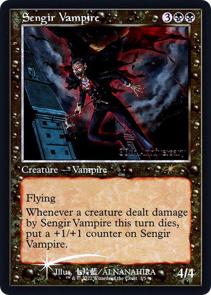 Sengir Vampire (Retro Frame) trading card from 30th Anniversary Promos Sengir Vampire (Retro Frame) - 30th Anniversary Promos Magic: The Gathering trading card