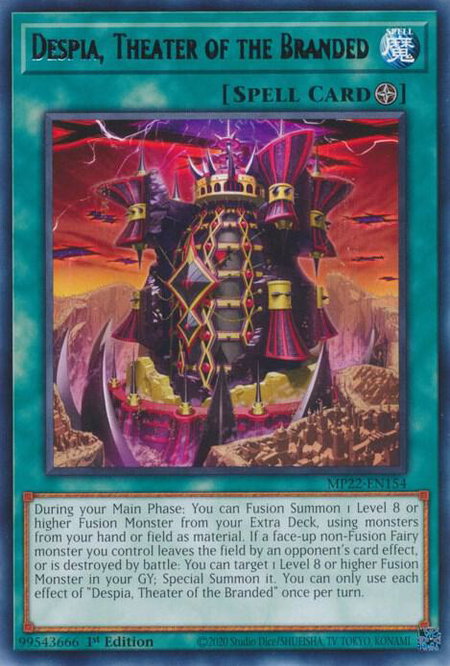 Despia, Theater of the Branded - 2022 Tin of the Pharaoh's Gods YuGiOh trading card