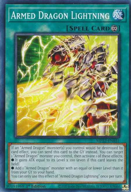 Armed Dragon Lightning - 2022 Tin of the Pharaoh's Gods YuGiOh trading card