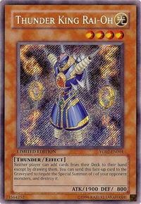 Thunder King Rai-Oh - Yu-Gi-Oh! GX Manga Promotional Cards #YG02-EN001 - Secret Rare YuGiOh Trading Card