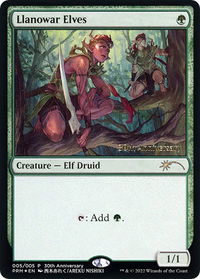 Llanowar Elves - 30th Anniversary Promos (30A-P) #5 - Promo Magic: The Gathering Trading Card