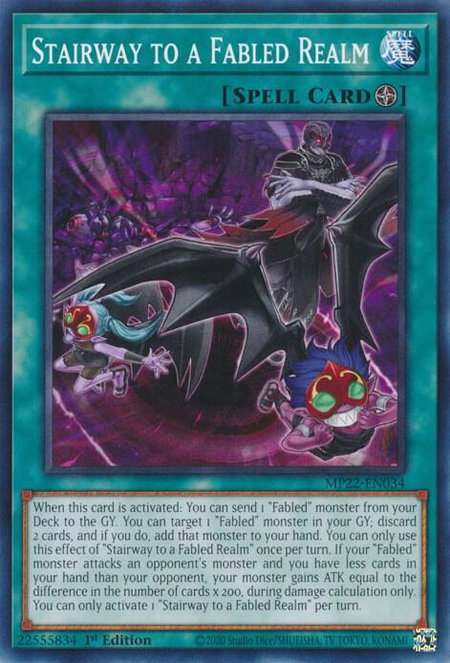Stairway to a Fabled Realm - 2022 Tin of the Pharaoh's Gods YuGiOh trading card