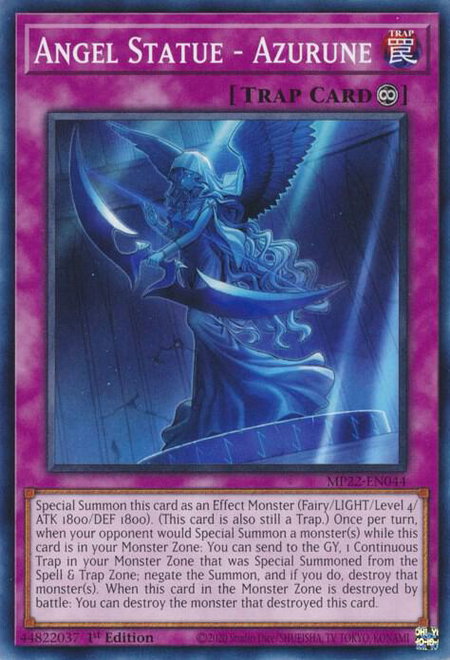 Angel Statue - Azurune - 2022 Tin of the Pharaoh's Gods YuGiOh trading card