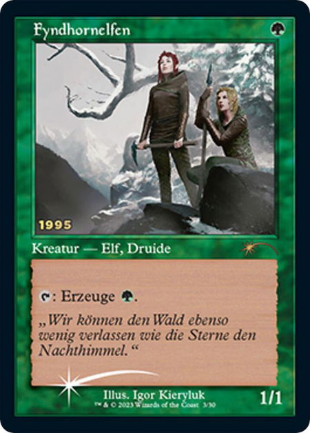Fyndhorn Elves (DE Exclusive) - 30th Anniversary Promos Magic: The Gathering trading card
