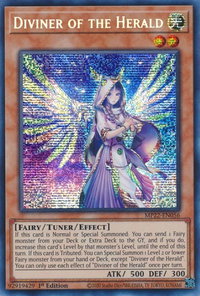 Diviner of the Herald - 2022 Tin of the Pharaoh's Gods (MP22) #MP22-EN056 - Prismatic Secret Rare YuGiOh Trading Card