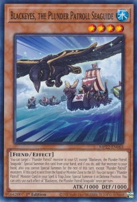 Blackeyes, the Plunder Patroll Seaguide - 2022 Tin of the Pharaoh's Gods (MP22) #MP22-EN065 - Common / Short Print YuGiOh Trading Card
