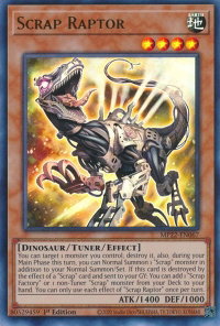 Scrap Raptor - 2022 Tin of the Pharaoh's Gods (MP22) #MP22-EN067 - Ultra Rare YuGiOh Trading Card