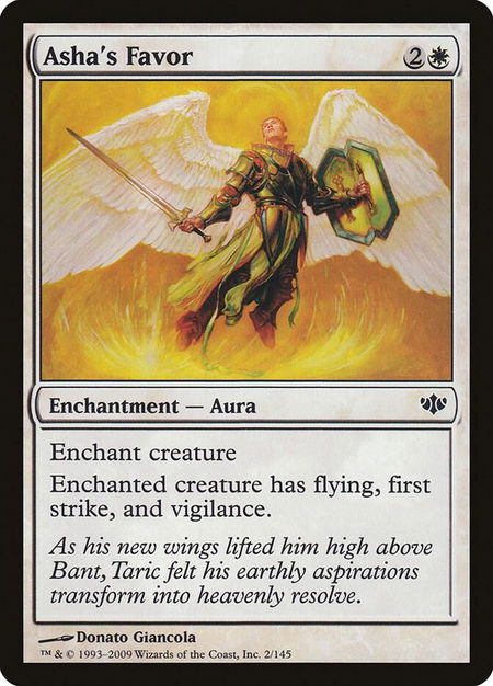 Asha's Favor - Conflux Magic: The Gathering trading card