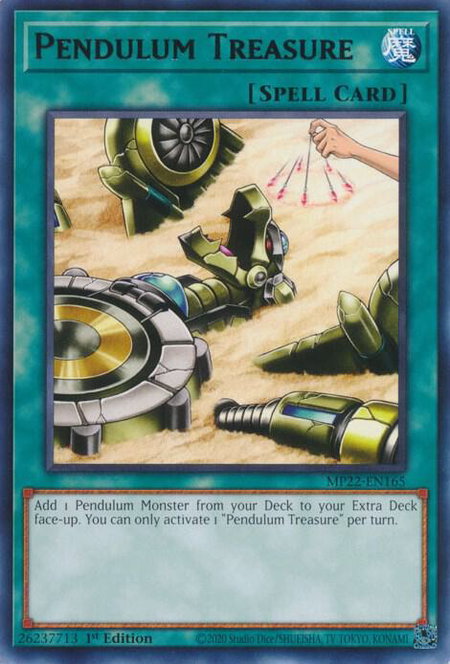 Pendulum Treasure - 2022 Tin of the Pharaoh's Gods YuGiOh trading card