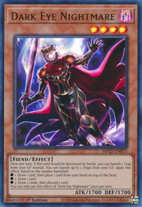 Dark Eye Nightmare - 2022 Tin of the Pharaoh's Gods (MP22) #MP22-EN072 - Ultra Rare YuGiOh Trading Card