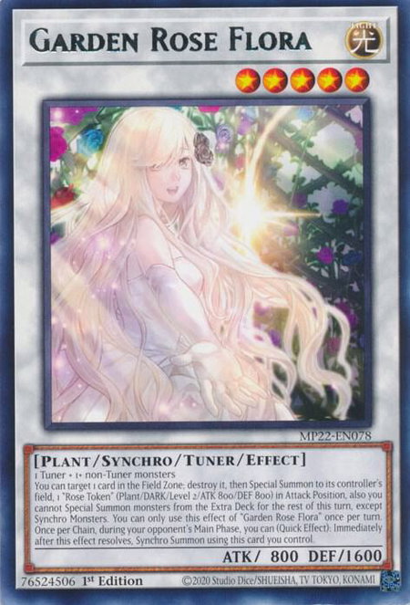 Garden Rose Flora - 2022 Tin of the Pharaoh's Gods YuGiOh trading card