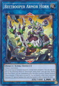 Beetrooper Armor Horn - 2022 Tin of the Pharaoh's Gods (MP22) #MP22-EN176 - Common / Short Print YuGiOh Trading Card
