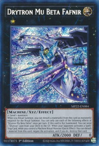 Drytron Mu Beta Fafnir - 2022 Tin of the Pharaoh's Gods (MP22) #MP22-EN084 - Prismatic Secret Rare YuGiOh Trading Card