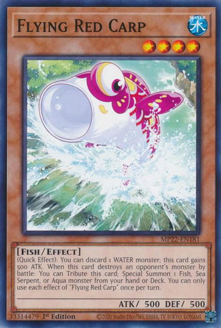 Flying Red Carp - 2022 Tin of the Pharaoh's Gods YuGiOh trading card