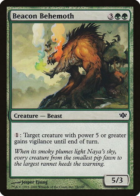 Beacon Behemoth - Conflux Magic: The Gathering trading card