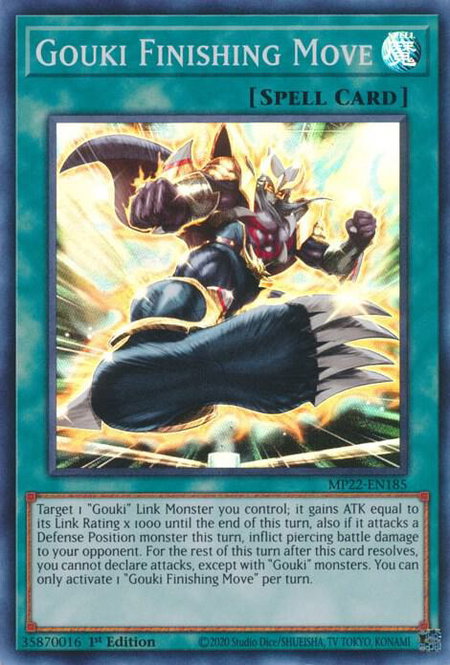 Gouki Finishing Move - 2022 Tin of the Pharaoh's Gods YuGiOh trading card