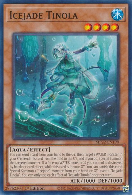 Icejade Tinola - 2022 Tin of the Pharaoh's Gods YuGiOh trading card