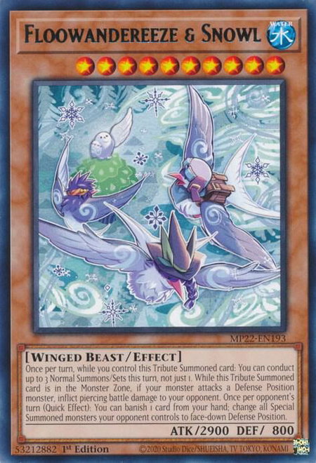 Floowandereeze & Snowl - 2022 Tin of the Pharaoh's Gods YuGiOh trading card