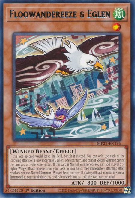 Floowandereeze & Eglen - 2022 Tin of the Pharaoh's Gods YuGiOh trading card