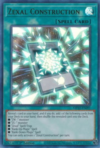 Zexal Construction - 2022 Tin of the Pharaoh's Gods (MP22) #MP22-EN091 - Ultra Rare YuGiOh Trading Card