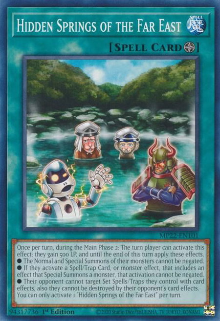 Hidden Springs of the Far East - 2022 Tin of the Pharaoh's Gods YuGiOh trading card