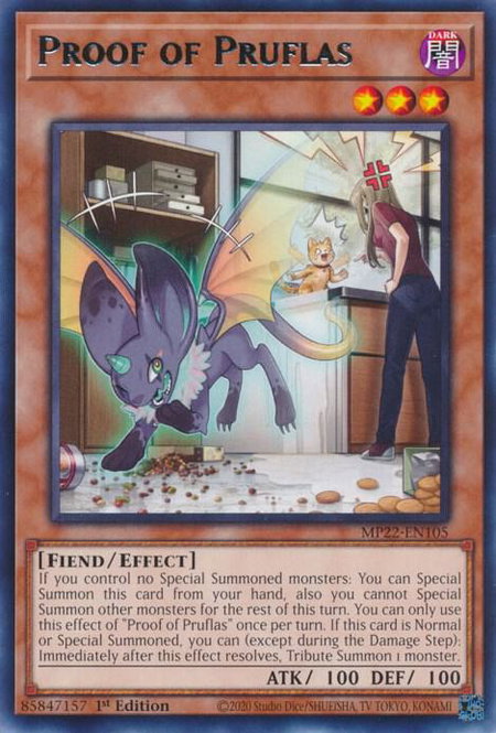 Proof of Pruflas - 2022 Tin of the Pharaoh's Gods YuGiOh trading card