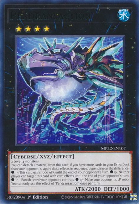 Pendransaction - 2022 Tin of the Pharaoh's Gods YuGiOh trading card