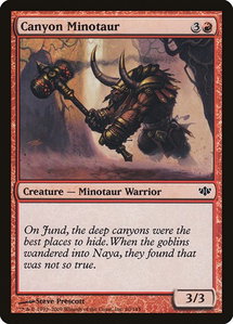 Canyon Minotaur - Conflux (CON) #60 - Common Magic: The Gathering Trading Card