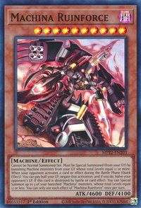 Machina Ruinforce - 2022 Tin of the Pharaoh's Gods (MP22) #MP22-EN203 - Super Rare YuGiOh Trading Card