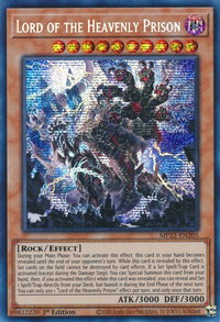 Lord of the Heavenly Prison - 2022 Tin of the Pharaoh's Gods (MP22) #MP22-EN205 - Prismatic Secret Rare YuGiOh Trading Card