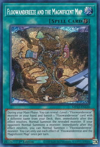 Floowandereeze and the Magnificent Map - 2022 Tin of the Pharaoh's Gods (MP22) #MP22-EN220 - Prismatic Secret Rare YuGiOh Trading Card