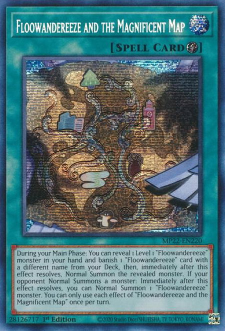 Floowandereeze and the Magnificent Map - 2022 Tin of the Pharaoh's Gods YuGiOh trading card