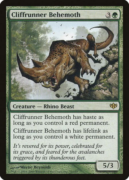 Cliffrunner Behemoth - Conflux Magic: The Gathering trading card