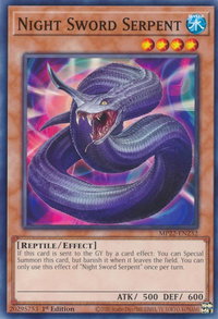 Night Sword Serpent - 2022 Tin of the Pharaoh's Gods (MP22) #MP22-EN232 - Common / Short Print YuGiOh Trading Card