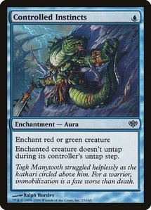 Controlled Instincts - Conflux (CON) #23 - Uncommon Magic: The Gathering Trading Card