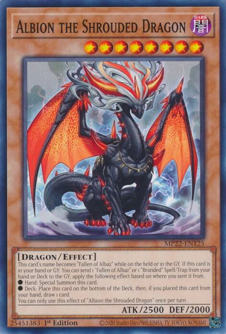 Albion the Shrouded Dragon - 2022 Tin of the Pharaoh's Gods YuGiOh trading card