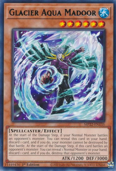 Glacier Aqua Madoor - 2022 Tin of the Pharaoh's Gods YuGiOh trading card