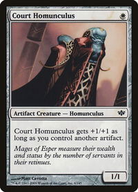 Court Homunculus - Conflux (CON) #6 - Common Magic: The Gathering Trading Card