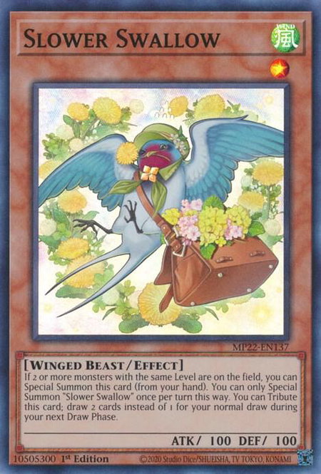 Slower Swallow - 2022 Tin of the Pharaoh's Gods YuGiOh trading card