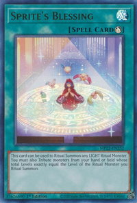 Sprite's Blessing - 2022 Tin of the Pharaoh's Gods (MP22) #MP22-EN252 - Ultra Rare YuGiOh Trading Card