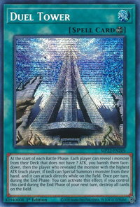 Duel Tower - 2022 Tin of the Pharaoh's Gods (MP22) #MP22-EN269 - Prismatic Secret Rare YuGiOh Trading Card