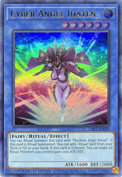 Cyber Angel Idaten trading card from The Lost Art Promotion Cyber Angel Idaten - The Lost Art Promotion YuGiOh trading card