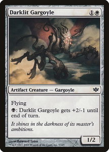 Darklit Gargoyle - Conflux (CON) #7 - Common Magic: The Gathering Trading Card